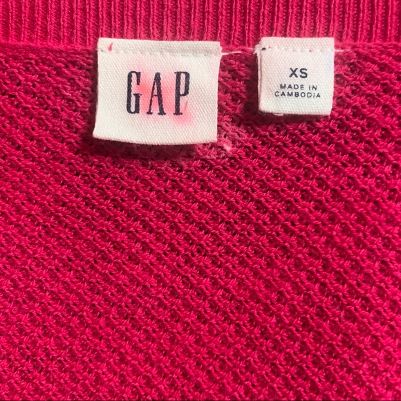 Gap Red Sweater Top XS - Picture 2 of 4